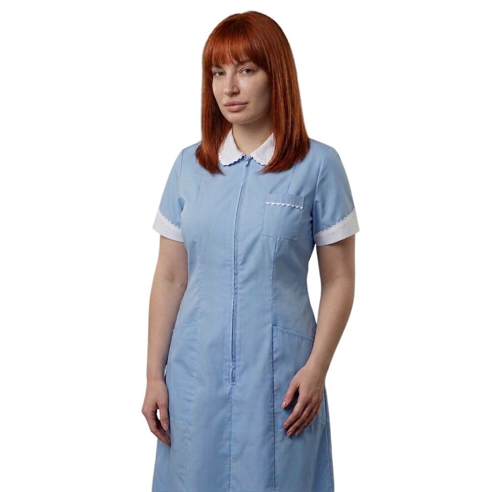 Maid Uniform Dress Size 12 L Collar & Cuffs Cosplay ROCKABILLY TV Sissy